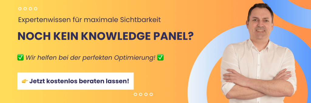 Banner: Angebot Knowledge Panel optimieren